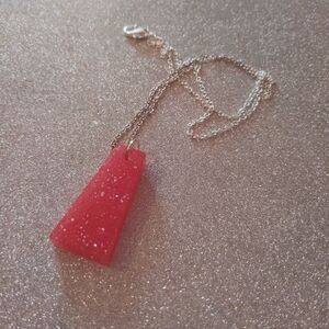 Handmade Red Pendant Necklace